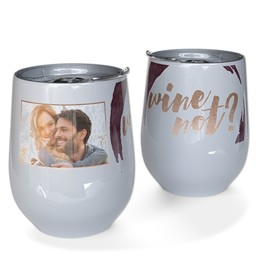 Personalized Wine Tumbler with Wine Not design