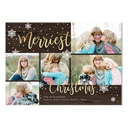4.25x6 Postcard  with Rustic Christmas design