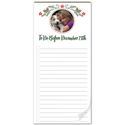 Notepad with Boughs Of Holly design