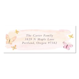 Address Label with Butterfly Blessings design