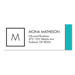 Address Label with Masterful Monogram design