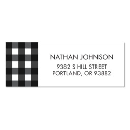 Address Label with Modern Stripes design