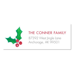 Address Label with One Holiday Wish design