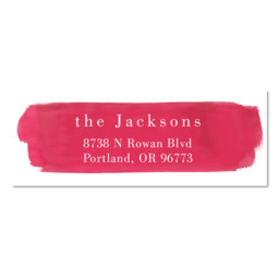 Address Label with Paint it Red design