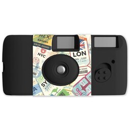 QuickSnap Camera Wraps - sheets of 4 with Bag Tags design