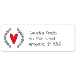 Address Label Sheet with Branching Into Love design