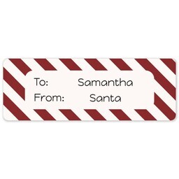 Address Label Sheet with Candy Canes design