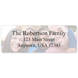 Address Label Sheet with Classic Photo design