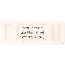 Address Label Sheet with Faith design