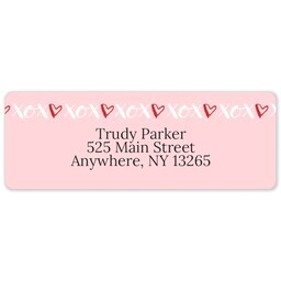 Address Label Sheet with Hugs and Kisses design