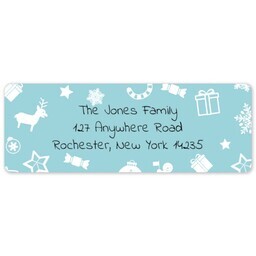 Address Label Sheet with Jolly Holidays design