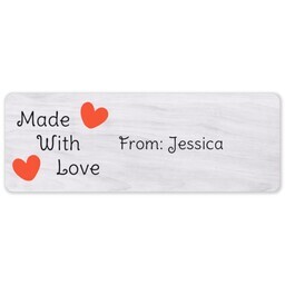 Address Label Sheet with Made With Love design