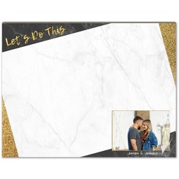 Photo Notepad Planner with Marble Let’s Do This design