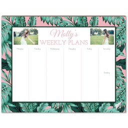 Photo Notepad Planner with Palm Planner design