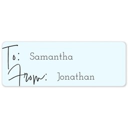 Address Label Sheet with Script To And From design