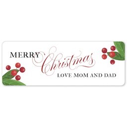 Address Label Sheet with Simply Merry design