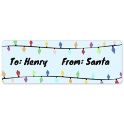 Address Label Sheet with Twinkling and Bright Gift design