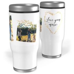 Stainless Steel Tumbler, 14oz with Heart Of Gold design