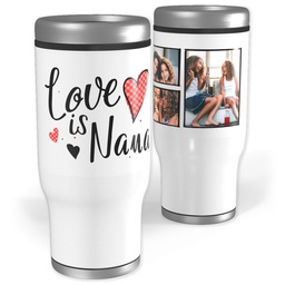 Stainless Steel Tumbler, 14oz with Love is Nana design