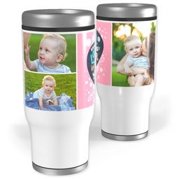 Stainless Steel Tumbler, 14oz with Mom's Love design